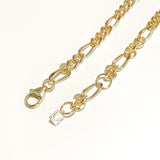 bold figaro chain, gold figaro chain, figaro chain, 18k figaro chain