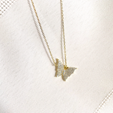 Butterfly necklace, Pave butterfly necklace, dainty butterfly necklace, sparkly butterfly necklace