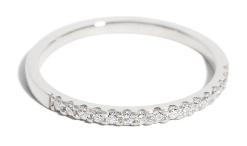 Half eternity ring, eternity ring, diamond eternity ring, gold eternity ring, gold half eternity ring, gold ring, dainty gold ring, white gold eternity ring, 18k gold eternity ring, diamond eternity ring, 18k diamond eternity ring