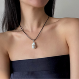 Baroque necklace cord necklace for fall and all seasons 