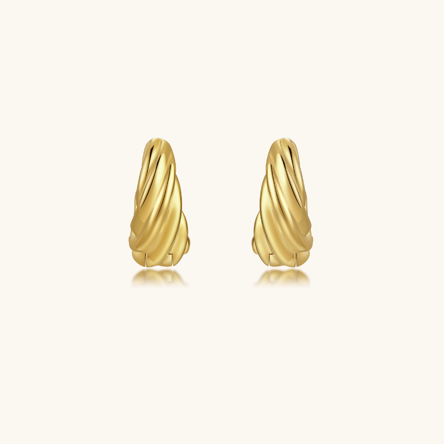 Textured Twist Hoops, textured hoops, gold twist hoops
