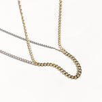 18k-vermeil-gold-curb-cuban-chain, 18k curb chain, Brooklyn chain, curb chain, bold curb chain, vermeil curb chain