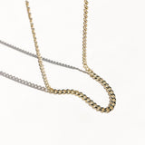 18k-vermeil-gold-curb-cuban-chain, 18k curb chain, Brooklyn chain, curb chain, bold curb chain, vermeil curb chain