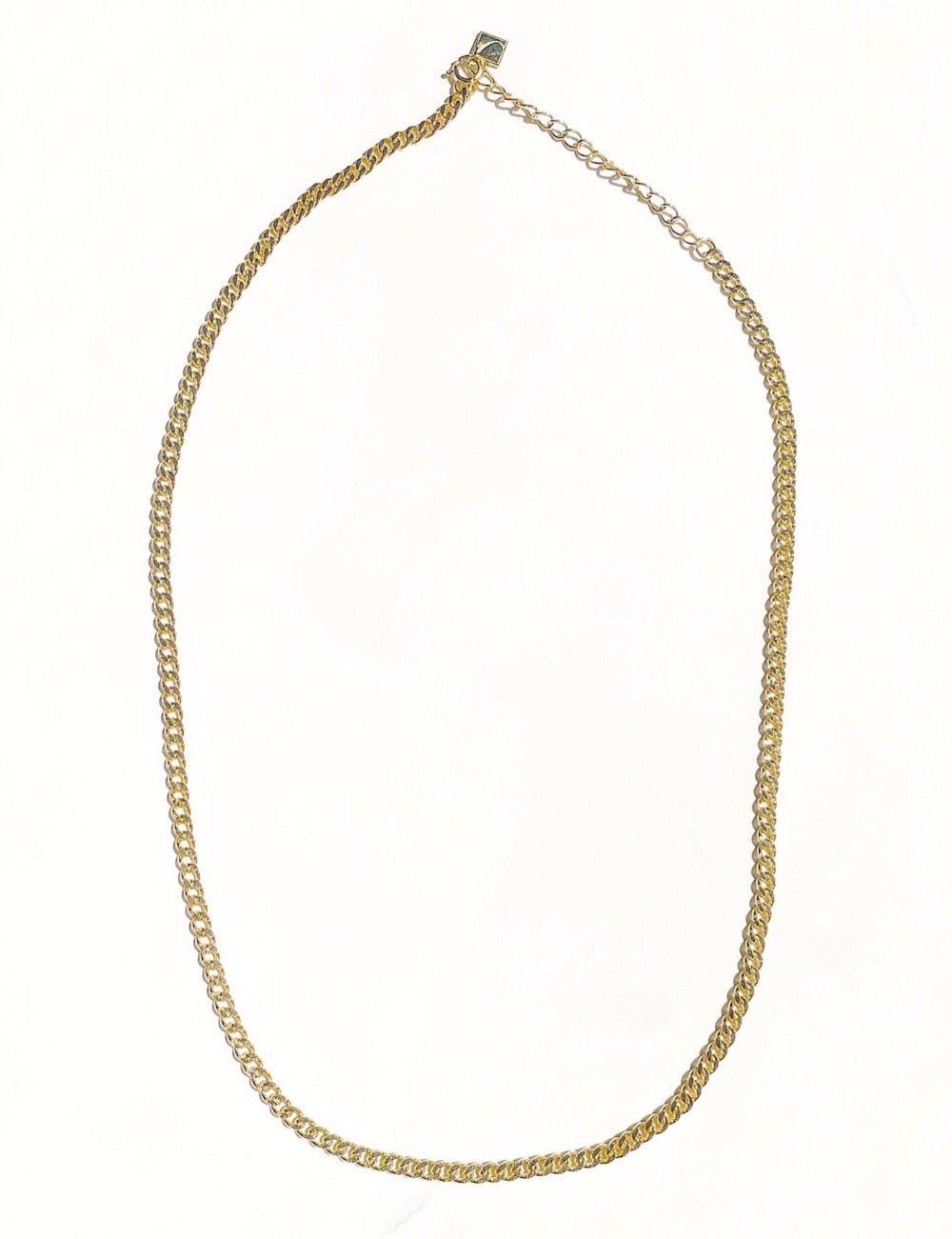 18k-vermeil-gold-curb-cuban-chain, 18k curb chain, Brooklyn chain, curb chain, bold curb chain, vermeil curb chain