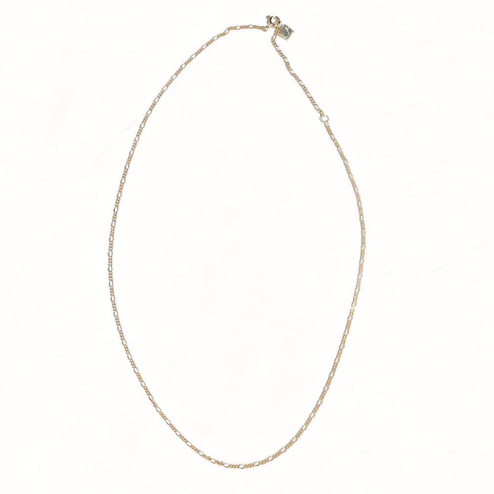 18k vermeil Figaro chain, 18k figaro chain, gold figaro chain, vermeil figaro chain, dainty figaro chain
