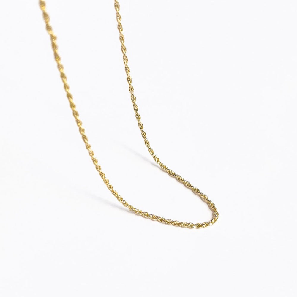 18k-vermeil-yellow-gold-dainty-rope-chain, 18k rope chain, gold rope chain, 18k gold rope chain, twist rope chain, vermeil rope chain , rope chain necklace, rope necklace