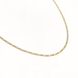 18k vermeil Figaro chain, 18k figaro chain, gold figaro chain, vermeil figaro chain, dainty figaro chain