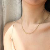 18k-vermeil-gold-curb-cuban-chain, 18k curb chain, Brooklyn chain, curb chain, bold curb chain, vermeil curb chain
