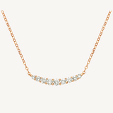 18k diamond necklace, 18k necklace, Bar diamond gold necklace, gold diamond necklace