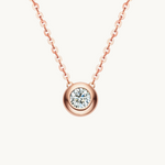18k solitaire diamond necklace, 18k solitaire necklace, solitaire diamond gold necklace, solitaire gold necklace