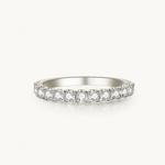 Half eternity ring, eternity ring, diamond eternity ring, gold eternity ring, gold half eternity ring, gold ring, dainty gold ring, white gold eternity ring, 18k vermeil eternity ring, vermeil eternity ring, 18k eternity ring