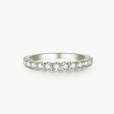 Half eternity ring, eternity ring, diamond eternity ring, gold eternity ring, gold half eternity ring, gold ring, dainty gold ring, white gold eternity ring, 18k vermeil eternity ring, vermeil eternity ring, 18k eternity ring