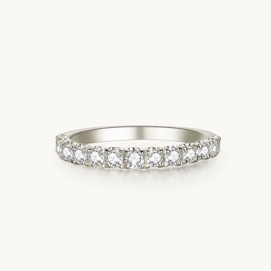 Pave diamond sales eternity ring