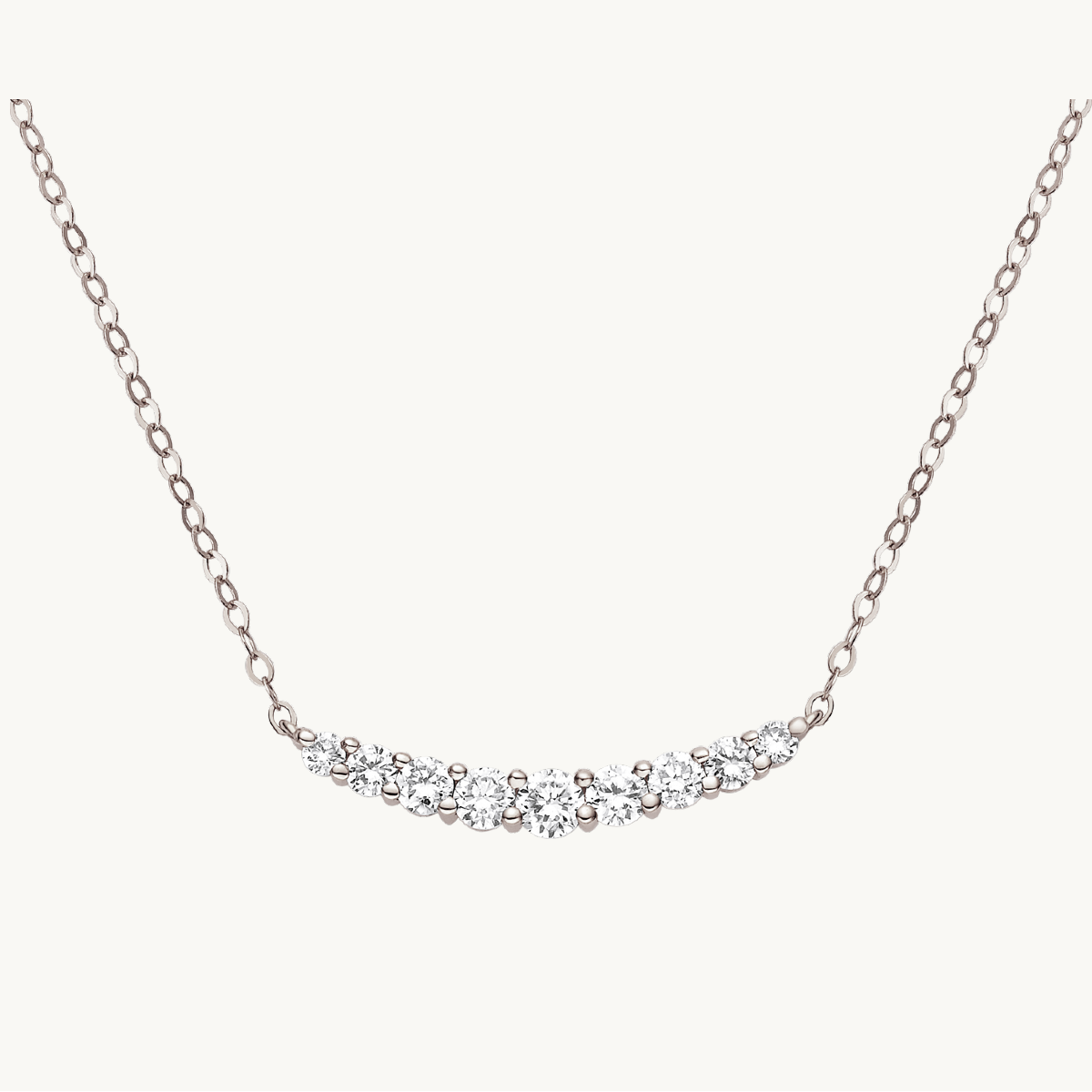 18k diamond necklace, 18k necklace, Bar diamond gold necklace, gold diamond necklace