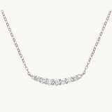 18k diamond necklace, 18k necklace, Bar diamond gold necklace, gold diamond necklace