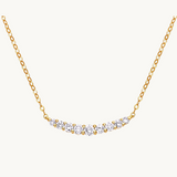 18k diamond necklace, 18k necklace, Bar diamond gold necklace, gold diamond necklace