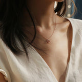 2 way wear diamond heart necklace, gold necklace, heart necklace