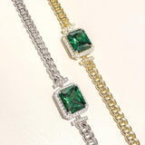 curb chain emerald, fine jewelry, gold emerald curb chain, emerald chain design, statement emerald chain gold, emerald chain aesthetic, gold chain aesthetic, emerald chain gold, statement chain layered, gold emerald chain gold minimalist jewelry. white gold emerald chain, holiday gift, gifts for her