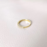 Half eternity ring, eternity ring, diamond eternity ring, gold eternity ring, gold half eternity ring, gold ring, dainty gold ring, white gold eternity ring, 18k vermeil eternity ring, vermeil eternity ring, 18k eternity ring