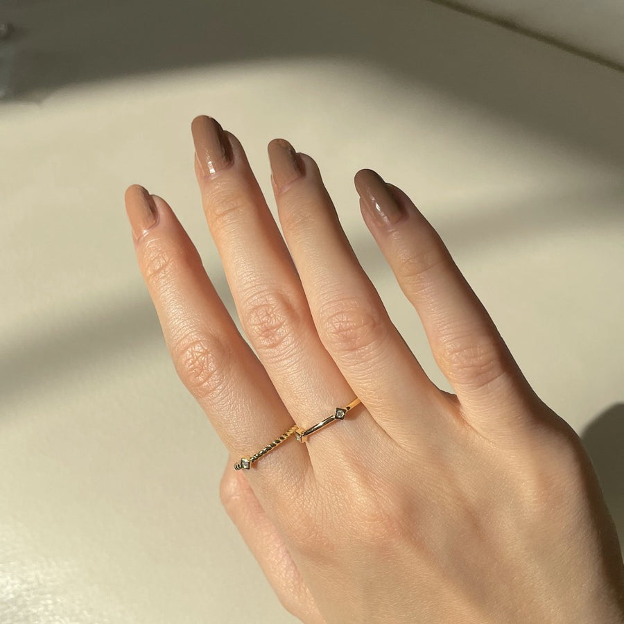 18k Double Linked Ring, double linked vermeil ring, Gold Linked Ring, Linked Ring, double link ring, 18k vermeil linked ring, two way wear linked ring, multi-wear linked ring, versatile linked ring