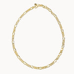 gold figaro chain, gold chain, figaro chain, chunky figaro chain, figaro chain, chunky chain, 18k gold figaro chain