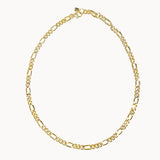 gold figaro chain, gold chain, figaro chain, chunky figaro chain, figaro chain, chunky chain, 18k gold figaro chain