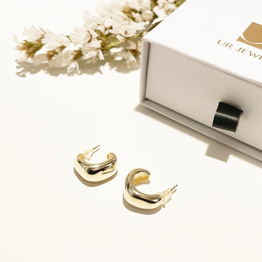 dome earrings, geometric dome earrings, bold dome earrings, geometric earrings, bold earrings, gold dome earrings gold geometric dome earrings